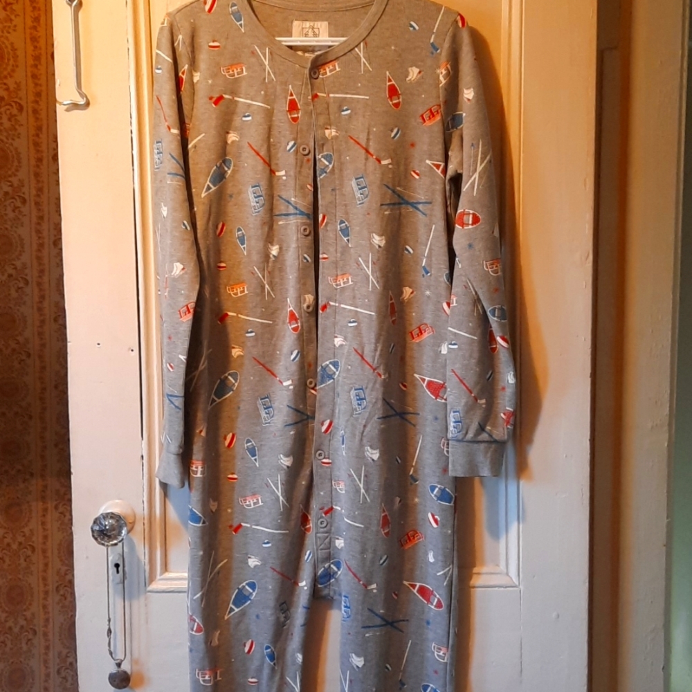 Mens long john/pjs nwot trap door large